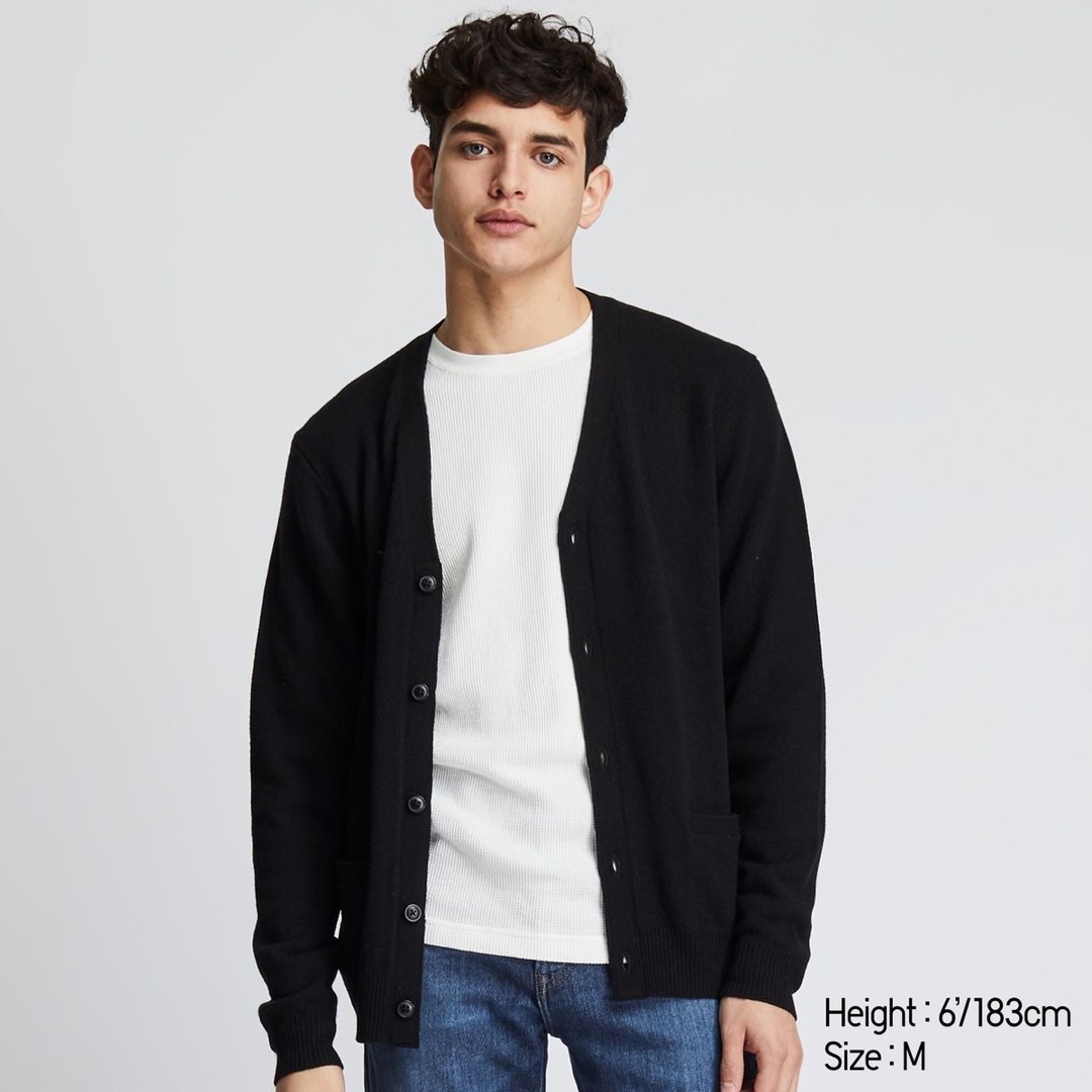 Mens cardigan uniqlo shop
