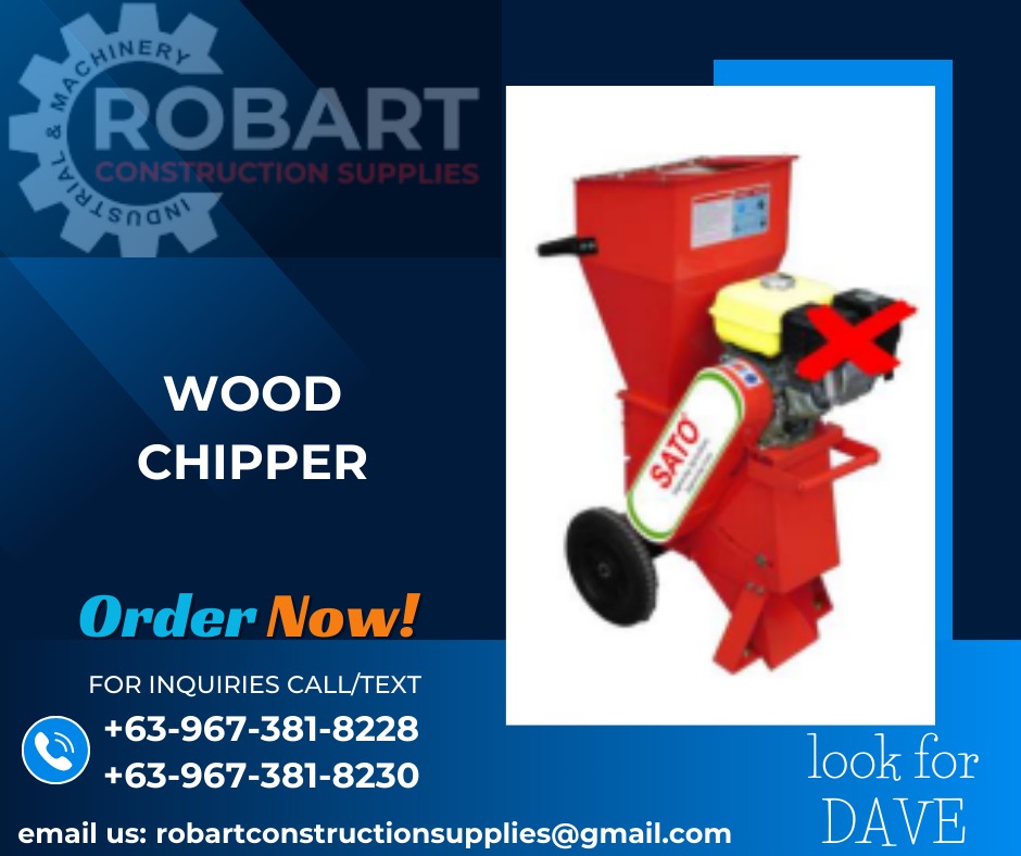 WOOD CHIPPER, Commercial & Industrial, Construction Tools & Equipment ...