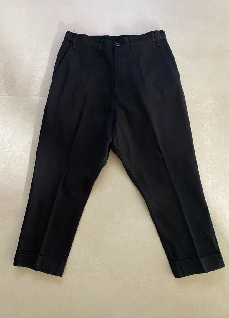 Yohji Yamamoto +Noir Pants (Category: Other Bottoms) located in Singapore. Submitted by midorino (Listing ID 1305915183, Image 2). Description: In very good condition / Purchased from Yohji Yamamoto Aoyama store, Tokyo / Size 1 / With waist adjustors / Pants end around ankle / Measurements are approximated (taken across).