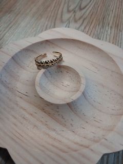 14k gold plated adjustable ring