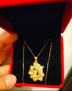 18k Koi Saudi Gold Karkar Necklace