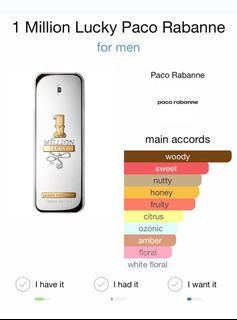 1 million lucky paco rabanne clearance