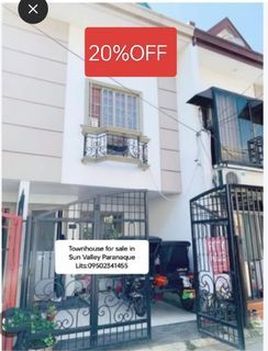 📌20%OFF Sun Vallley,Paranaque-Foreclosed Townhouse for sale in Annex !!