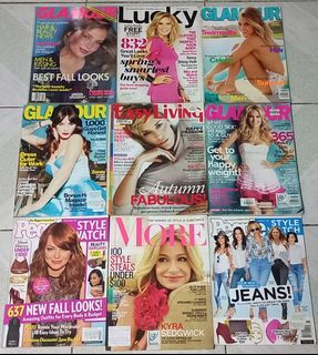9 pcs Assorted Foreign Magazine/ Sold as Set