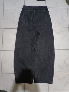 ACID BLACK WASHED BAGGY PANTS