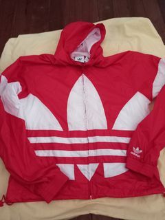 Adidas Big trefoil windbreaker hoodie