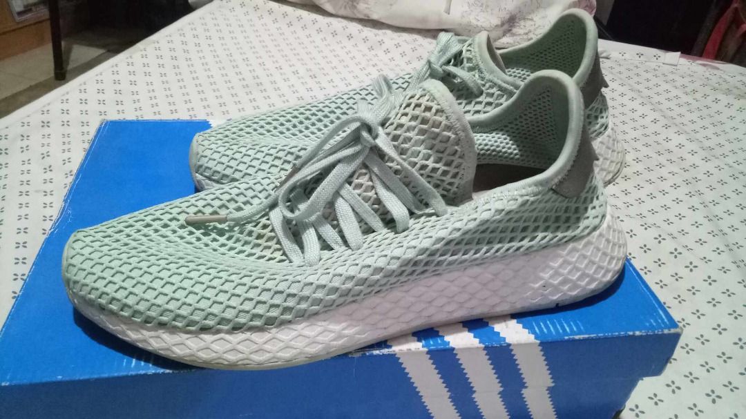 ADIDAS DEERUPT RUNNER B37680 SIZE US9.5 FOR WOMEN SIZE 7 FOR MEN Women s Fashion Footwear Sneakers on Carousell