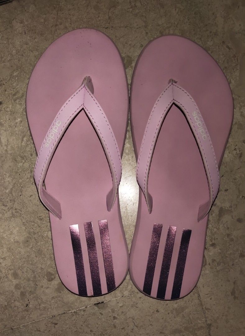 Adidas sweet pink flip flop Women s Fashion Footwear Flipflops and Slides on Carousell