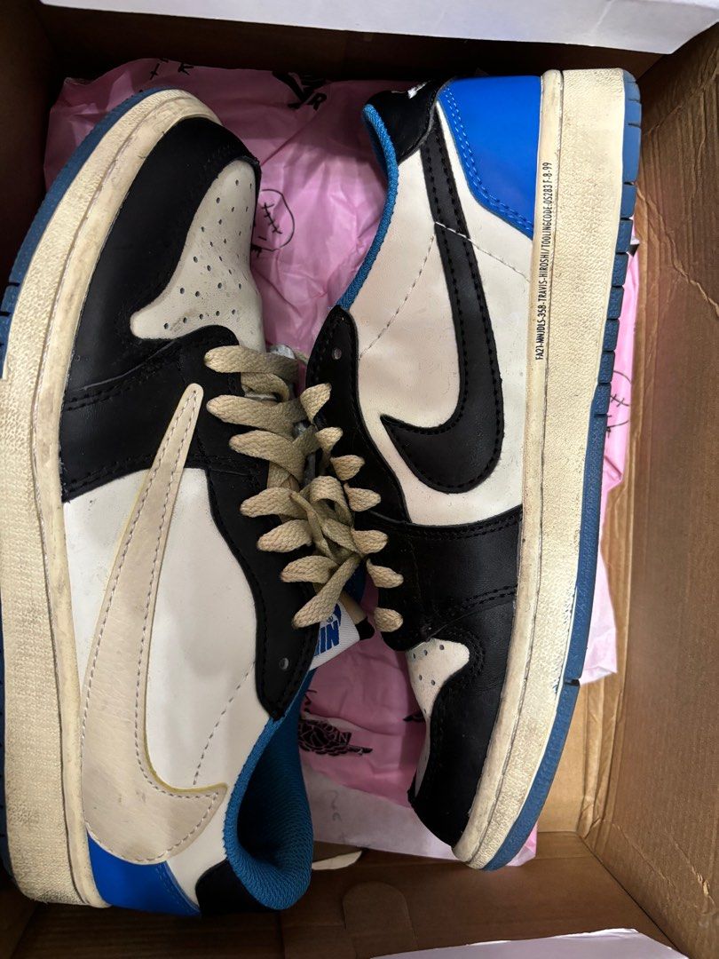 Air jordan 1 low x fragment Carousell