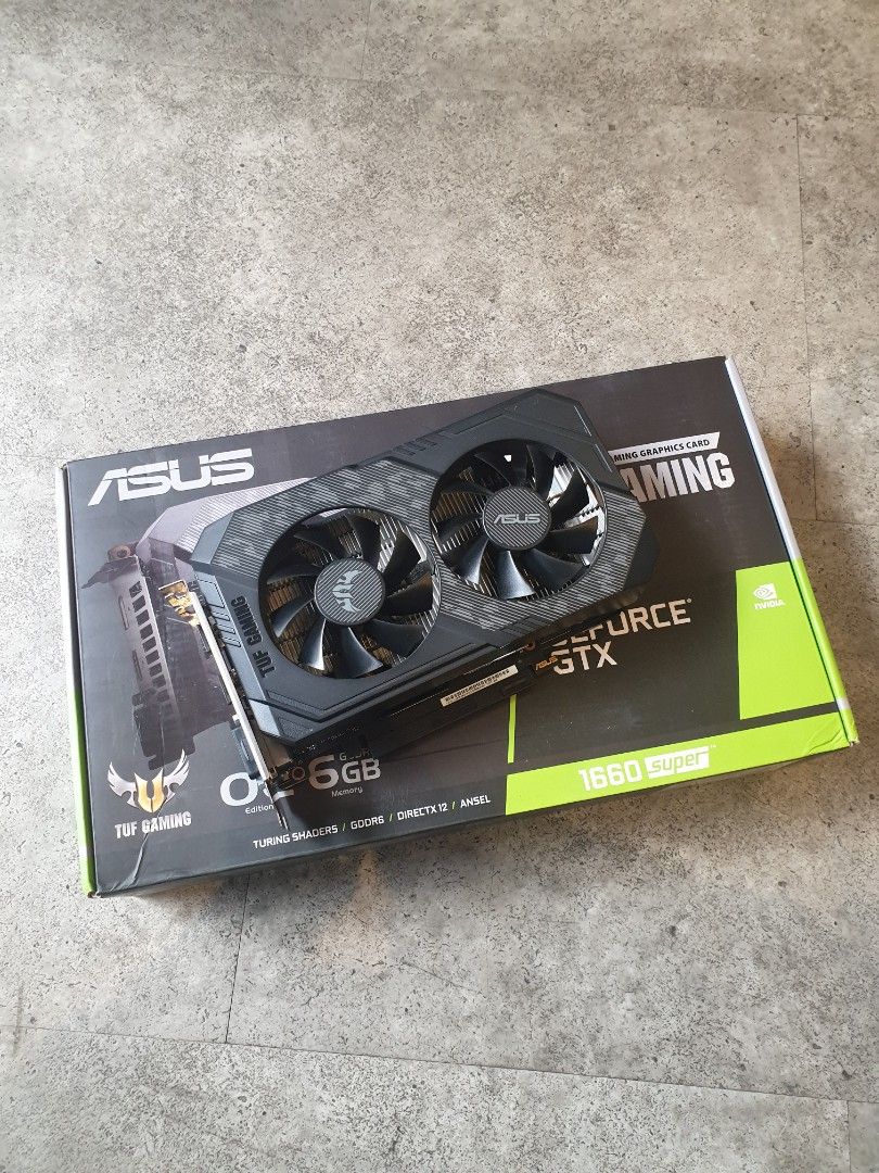 ASUS TUF GTX 1660 SUPER OC 6GB DDR6 192BIT NVIDIA VGA CARD 1660S