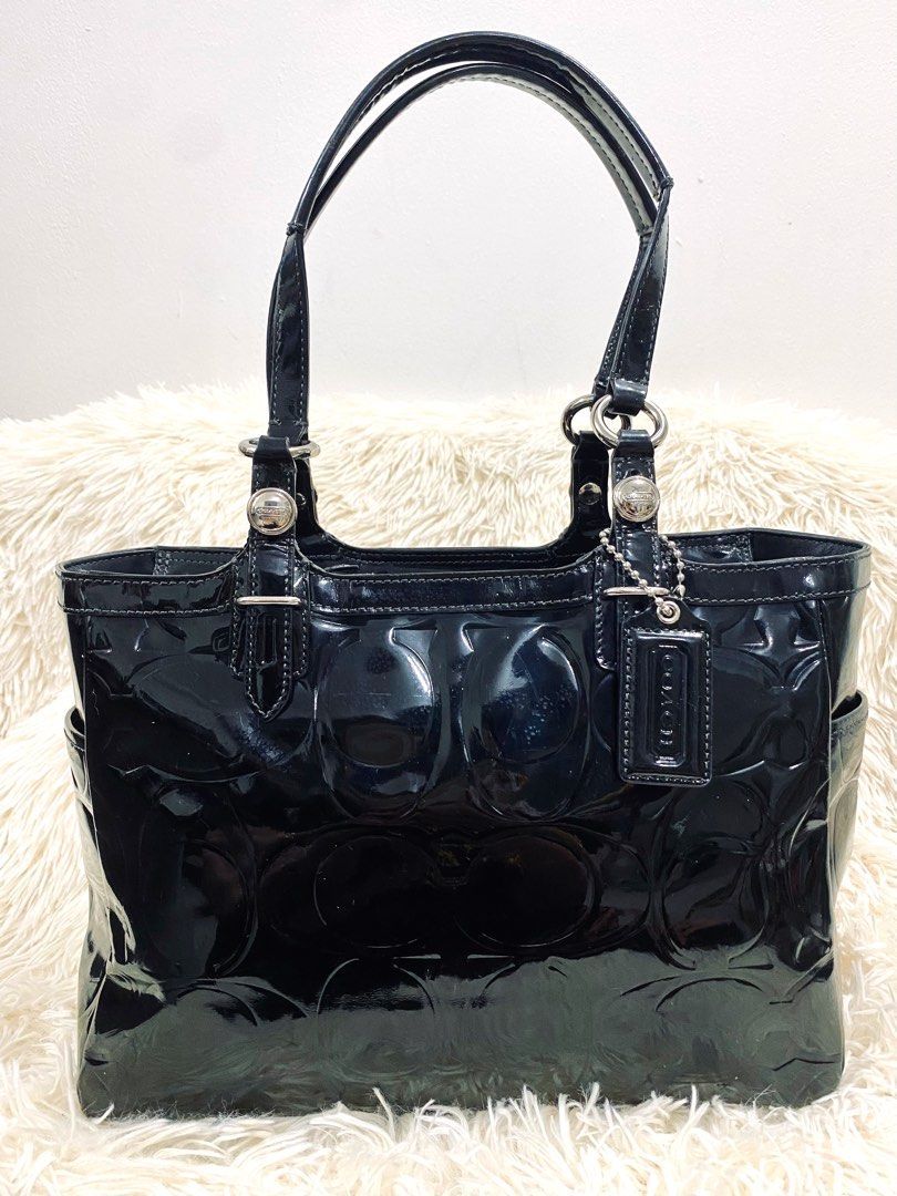 Authentic COACH PATENT LEATHER TOTE Luxury Bags Wallets on Carousell