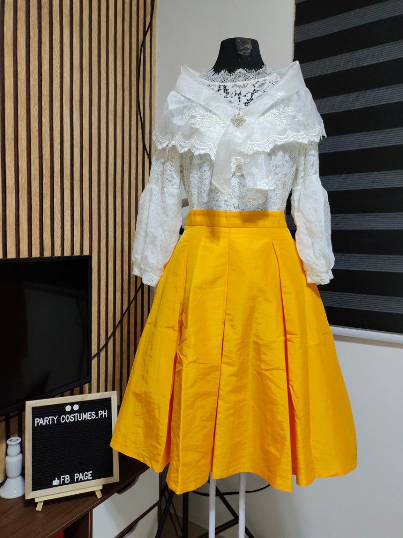 modern baro't saya dress WS21 - Baro't Saya Ethnic Filipiniana Blue