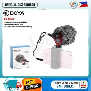 BOYA BY-MM1 Compact On-Camera Video Microphone / YOUTUBE /VLOGGER / Livestream Recording VMI DIRECT