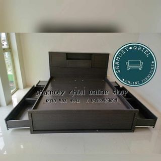 BRAND NEW BED FRAME WITH 6 STORAGE BOX