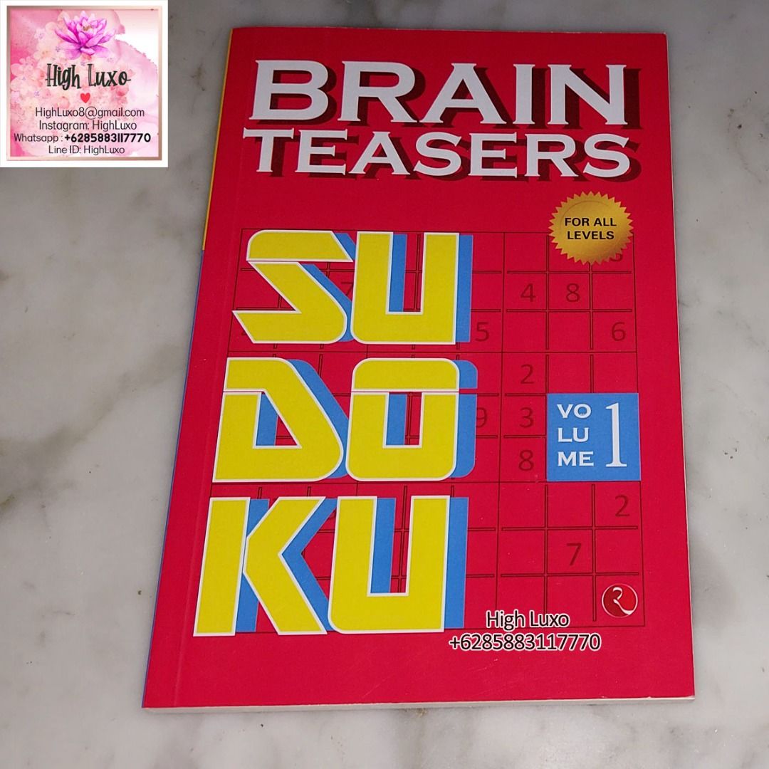 buku-sudoku-vol-1-brain-teasers-for-all-levels-english-book-impor