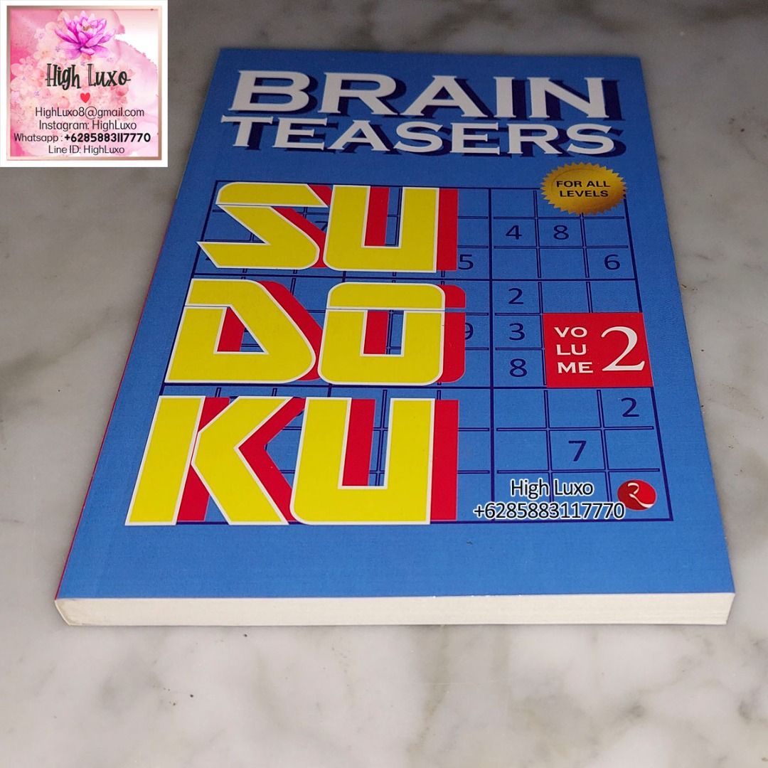 buku-sudoku-vol-2-brain-teasers-for-all-levels-english-book-impor