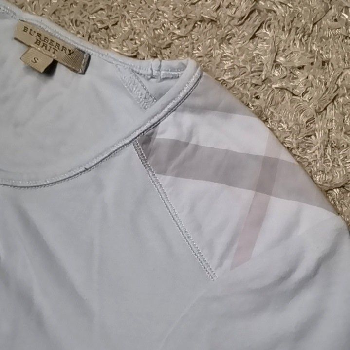 Burberry Women s Shoulder Patch Babby Blue Tee