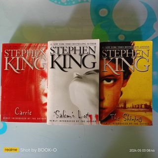 Carrie, The Shining & Salem's lot by Stephen king