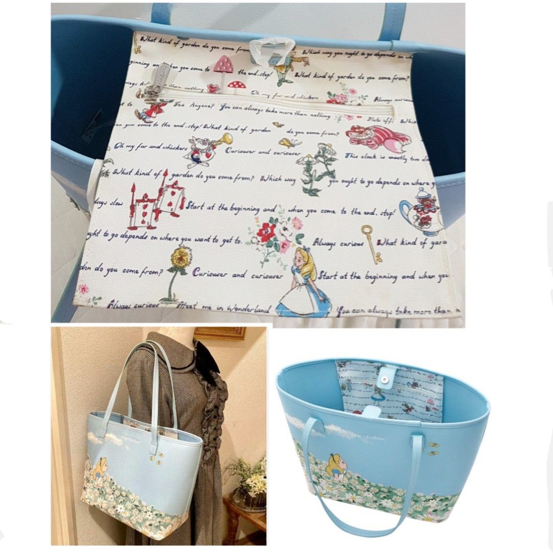 Cath kidston alice in wonderland tote bag on sale