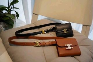 CELINE Triomphe Belt Bag Celine Belt Bag Designer Belt Bag Brown Belt Bag Black Beltbag Payday Sweldo Sale