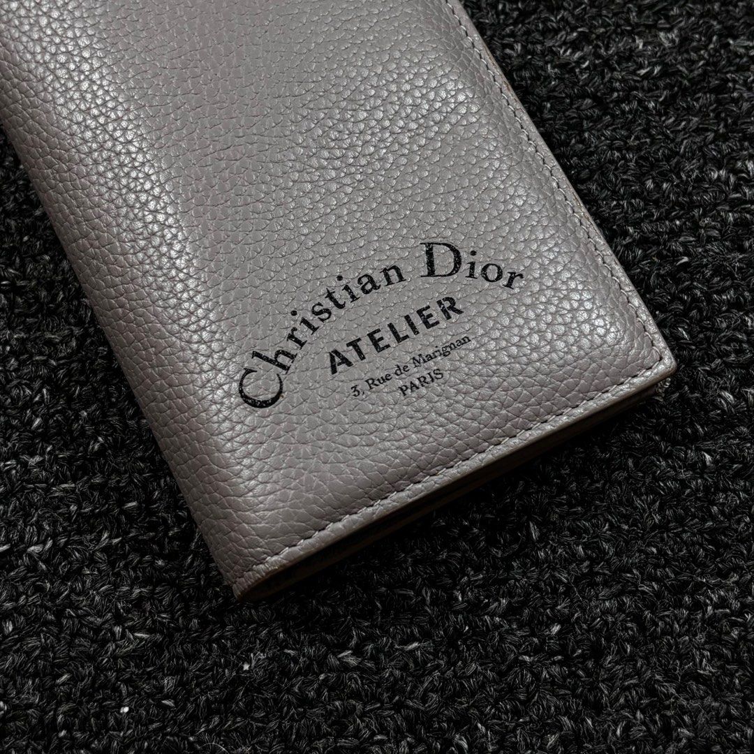 CHRISTIAN DIOR DIOR ATELIER LEATHER LONG WALLET
