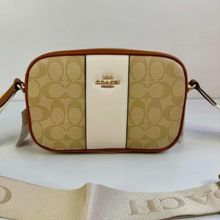Coach Jamie Camera Bag in Signature Canvas with Stripes
