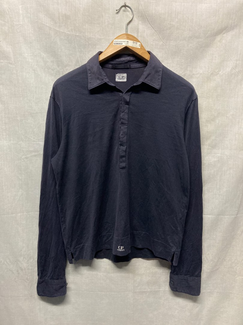 C.P. Company Men's Wool Polo Green