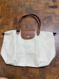 Cream Synthetic Shoulder Bag