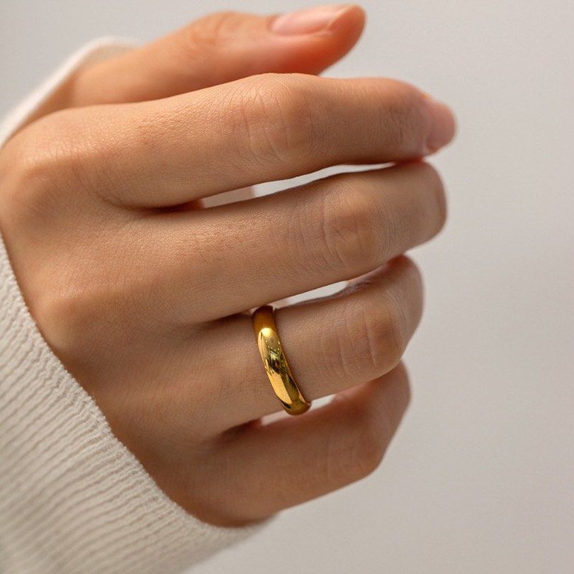 Everyday Stack Gold Ring (Category: Rings) located in Singapore. Submitted by weekendxproject (Listing ID 1301371066, Image 1). Description: Brand new Great for stacking with other rings Made of stainless steel Comes in US size 6-8 $26 each Inclusive of complimentary mail.