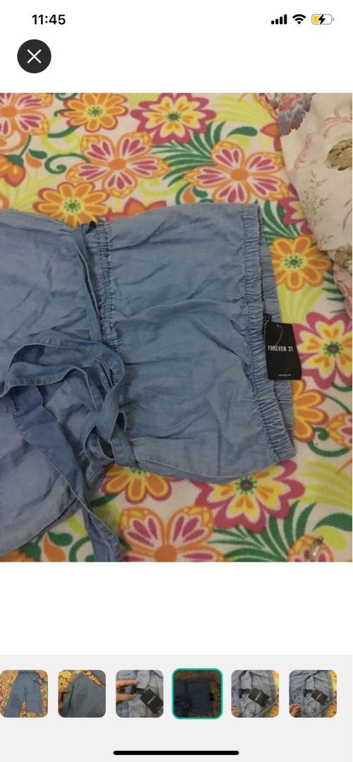 F21 denim tube jumpsuit (Category: Jumpsuits) located in Angeles City. Submitted by febheart (Listing ID 1301334393, Image 1). Description: brandnew natagtag lang ung tag nya pero bago di kasya talaga 600 only 1450 orig price.