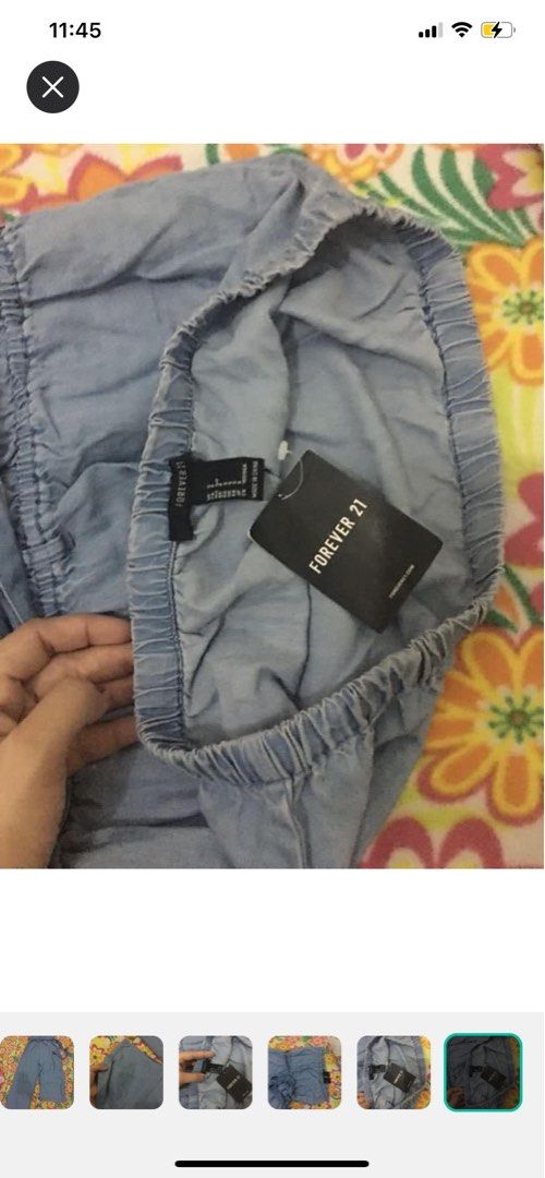 F21 denim tube jumpsuit (Category: Jumpsuits) located in Angeles City. Submitted by febheart (Listing ID 1301334393, Image 3). Description: brandnew natagtag lang ung tag nya pero bago di kasya talaga 600 only 1450 orig price.