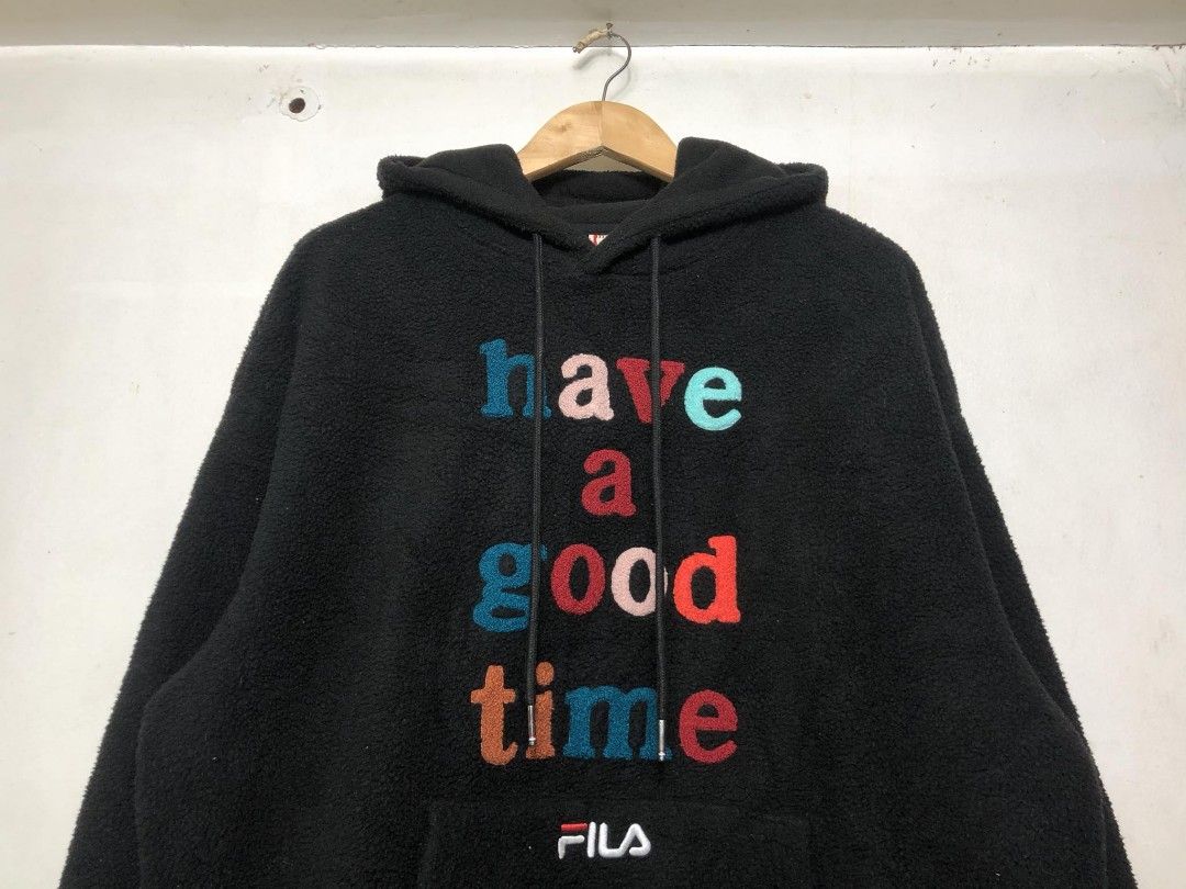 Fila teddy hoodie sweatshirt shop
