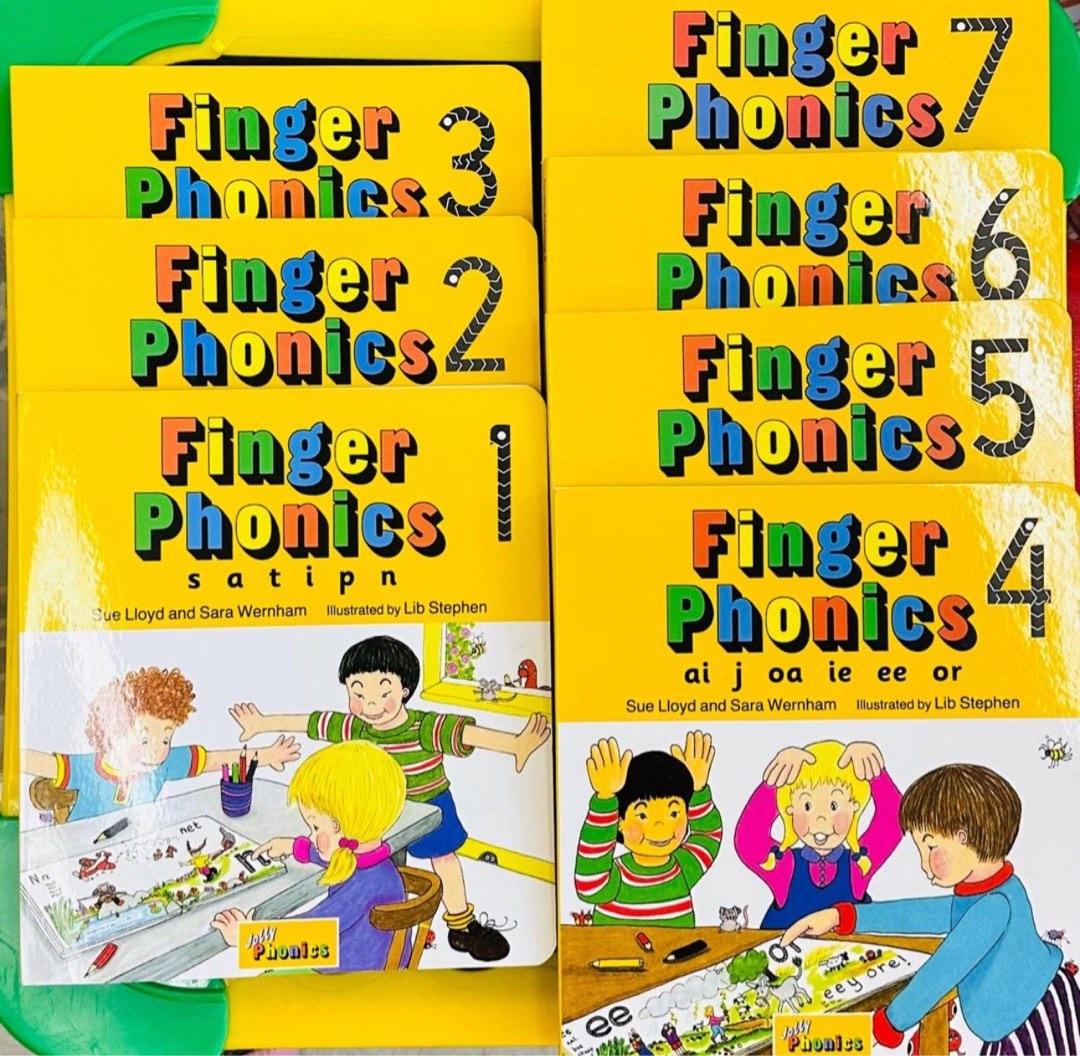 Finger Phonics Jolly Phonics 1-7, 興趣及遊戲, 書本& 文具, 教科書 