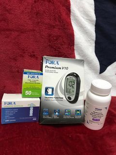 Fora blood sugar testing kit,strips and lancet