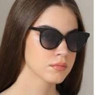 FOSSIL ROUND BLACK SUNGLASSES FROM US BOX