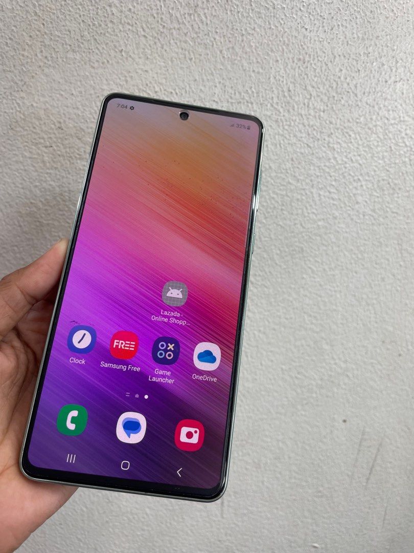 Galaxy A73 5g 128gb 8g ram (Category: Samsung) located in San Juan City. Submitted by AshleyandLynGeneralmerchandise (Listing ID 1301379008, Image 2). Description: We accept trade in Credit card / Home Credit Shipping Meet ups / Delivery Fb page: Ashley & Lyn.