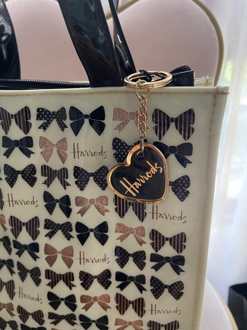 Harrods glitter bow bag shop
