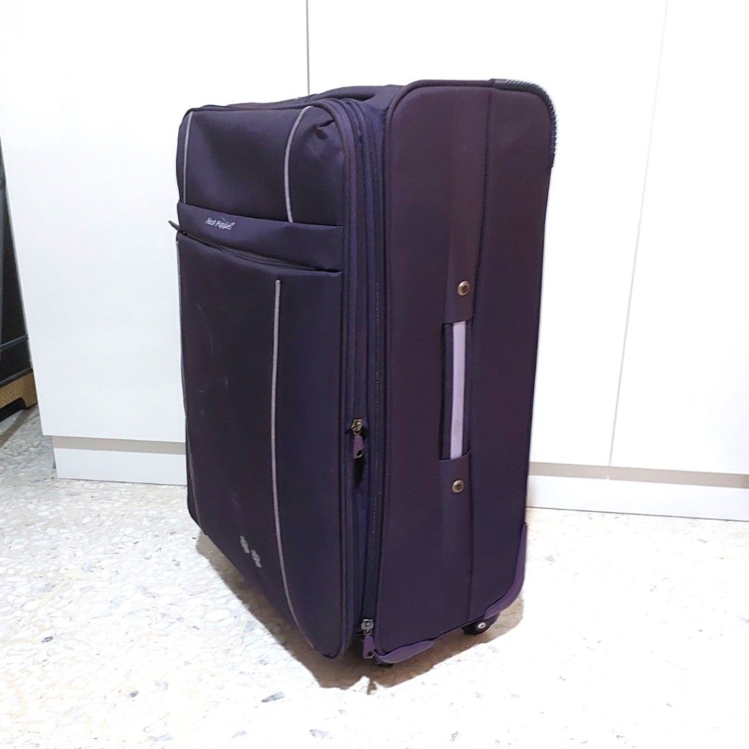 Hush Puppies 24 Expandable Luggage Purple Canvas
