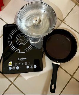 Induction cooker + frying pan (non stick) + free pot
