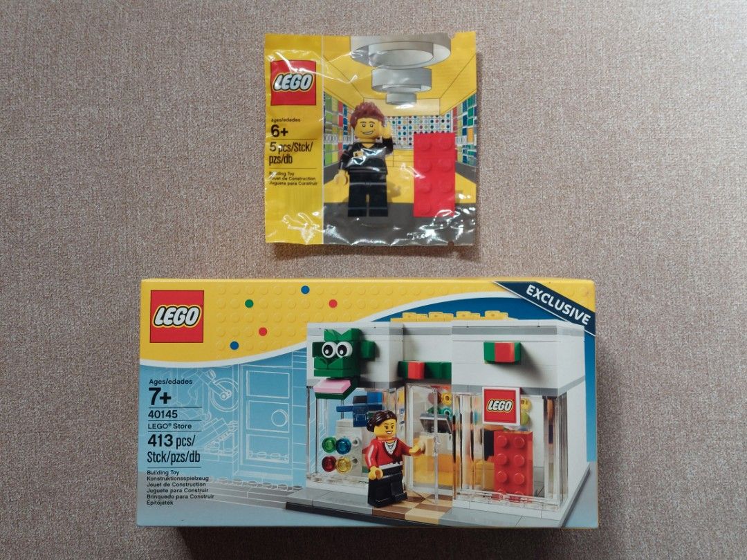 Lego 40145 1 and 5001622 1 Lego Store and Lego Employee