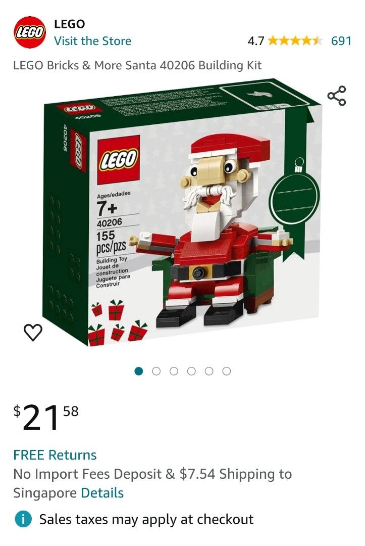 Lego santa 40206 best sale