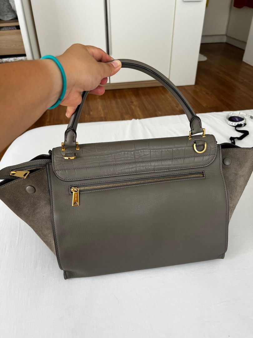 Light Gray Celine Trapeze Croc (Category: Luxury Bags & Wallets) located in Calamba. Submitted by mom2girls (Listing ID 1299123932, Image 3). Description: Shipping c/o Buyer.