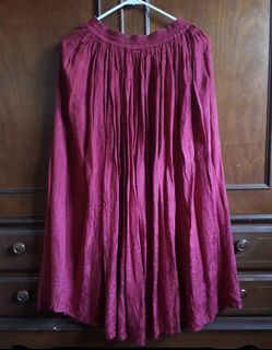 Long Red Flowy Skirt