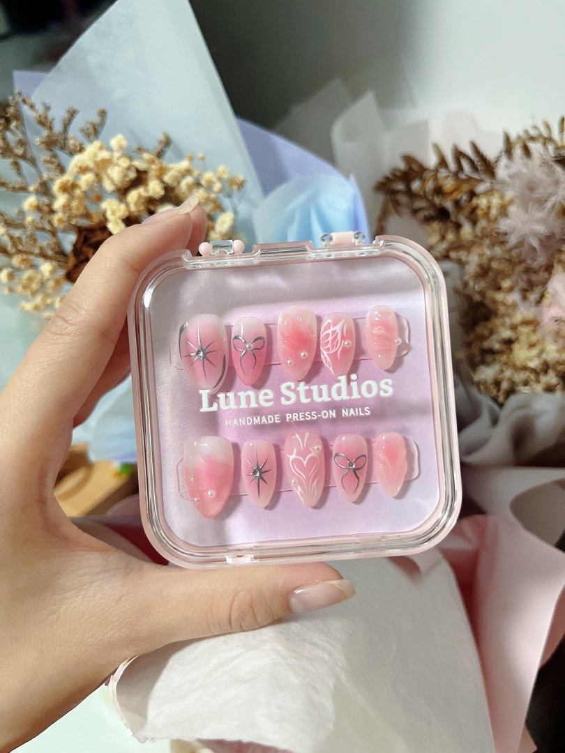 LuneStudio Coquette Press On Nails, Beauty & Personal Care, Hands