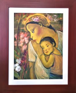 Lydia Velasco Painting (Mother & Child)