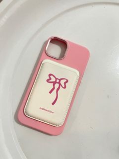 mafavarchive phone case magsafe magnetic card holder iphone 13/14 coquette ribbon