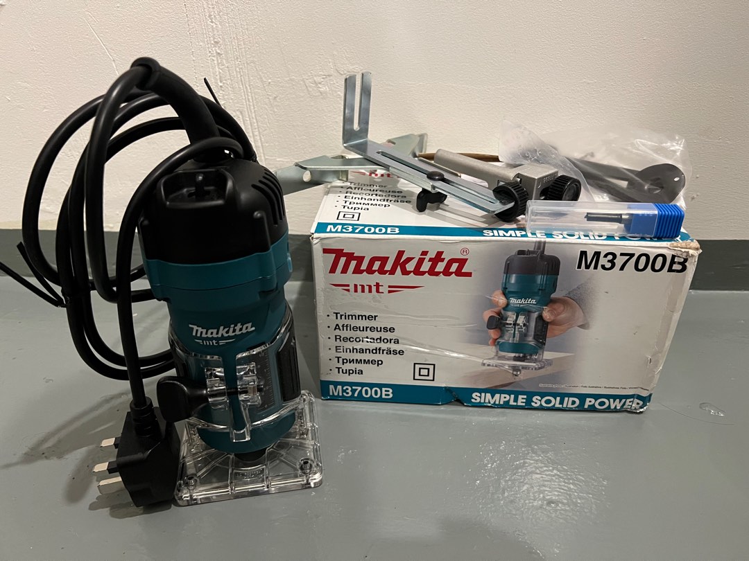 Makita MT Series M3700B Wood Trimmer Router Furniture Home Living Home Improvement Organisation Home Improvement Tools Accessories on Carousell