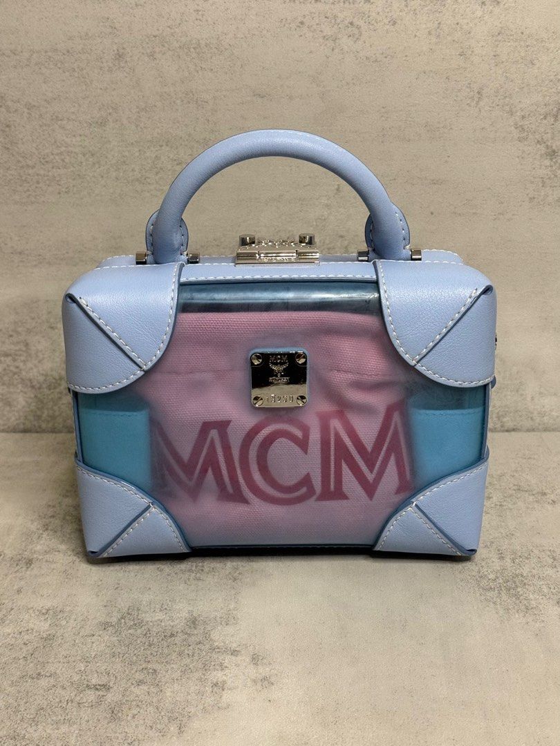 MCM Soft Trunk 2-Way Bag (Category: Luxury Bags & Wallets) located in Makati City. Submitted by luxesellermanila (Listing ID 1301442214, Image 2). Description: MCM Soft Trunk bag Plastic and Leather materials Seldom used, 2-way (sling, handbag) Leather in pristine condition Plastic body needs cleaning P15,000 only (bought 28k) Guaranteed authentic or money back Cash payment only Shipping via LBC or meet up in Makati office only .