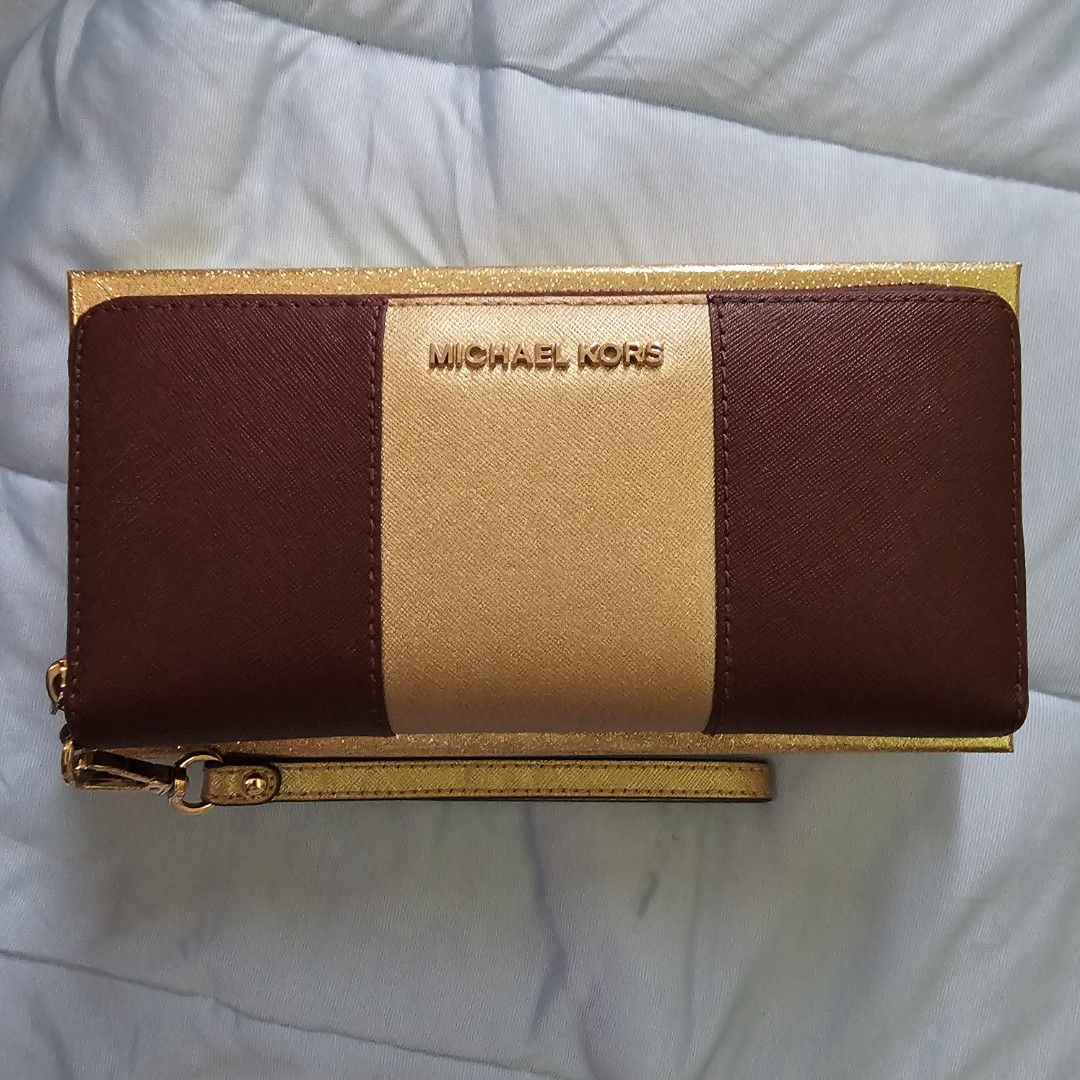 Michael kors wallet maroon hot sale