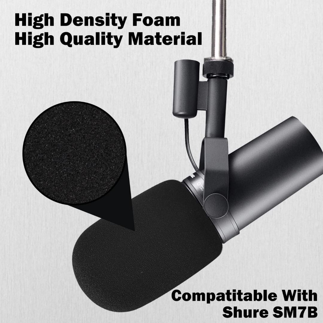 SOULWIT Microphones Popfilter voor Shure SM7B/SM7dB